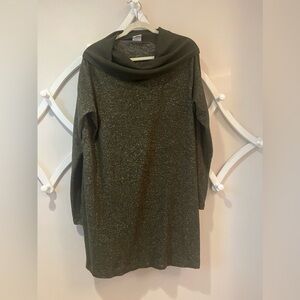 CAbi Size large weathered Moss green Solace tunic dress